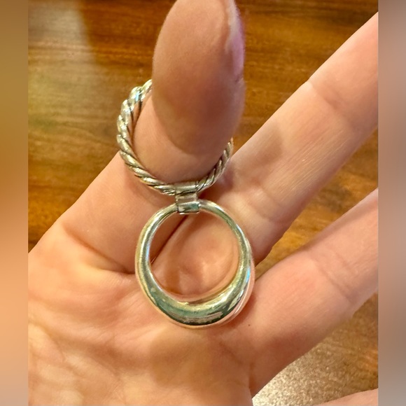 David Yurman Pure Form Set of 2 Stack Rings 925 Sterling Silver; NWOT; Size 6 - Picture 12 of 14